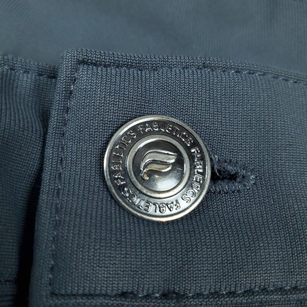 Fabletics Pants Mens 34x30 Gray Slim Fit Stretch Tapered Khaki Zip Pocket Casual - Picture 6 of 13